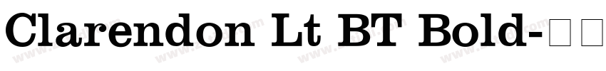 Clarendon Lt BT Bold字体转换